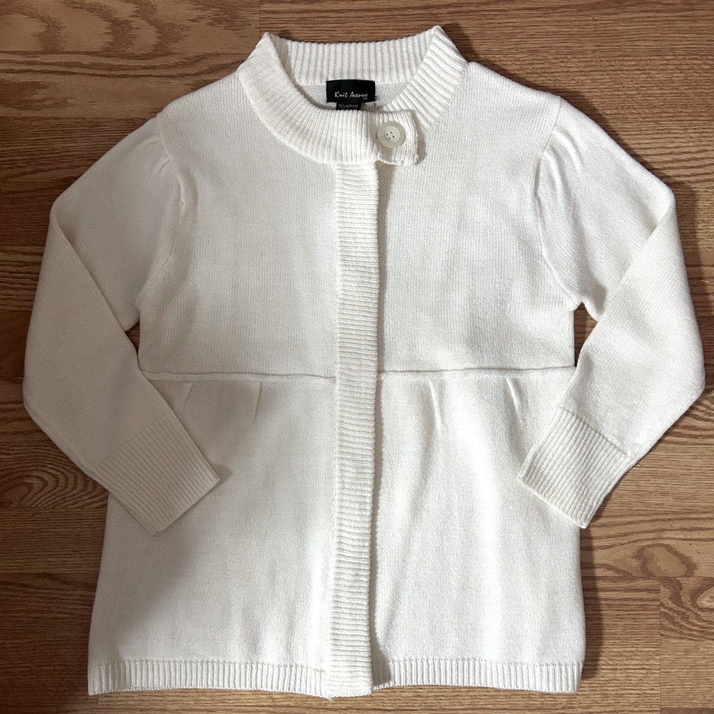 Cream Knit Babydoll Cardigan